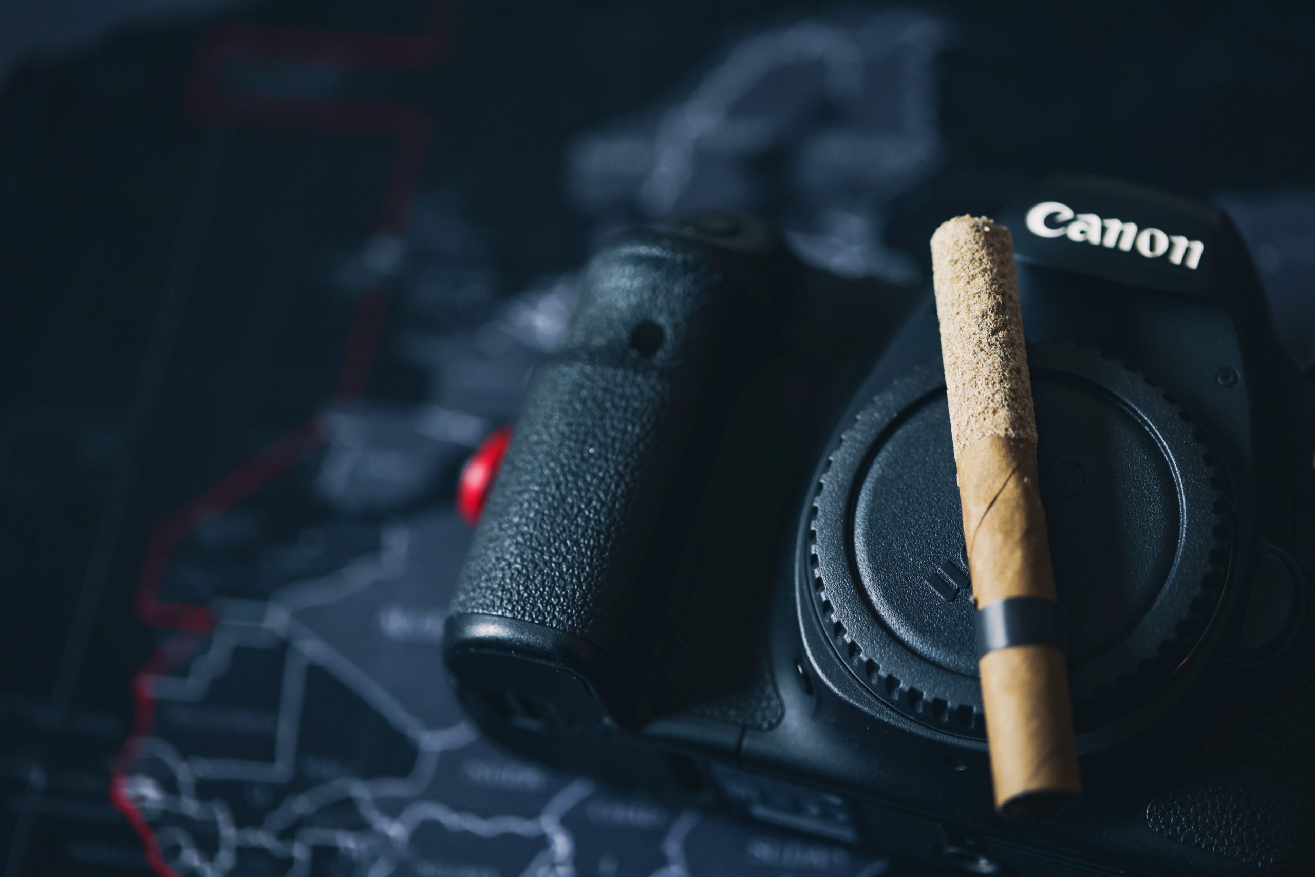 Camera and cannabis product for use to create cannabis content for social media